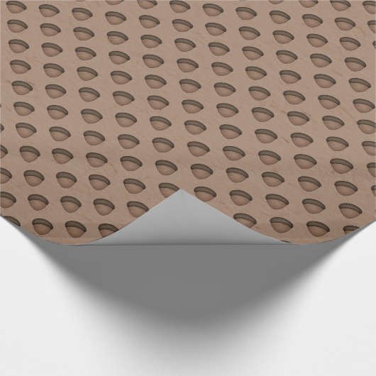 Tan Acorn Wrapping Paper Cadeaupapier (Hoek)
