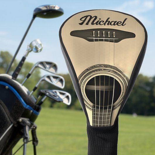 Tan akoestische gitaar instrumentnaam golfheadcover