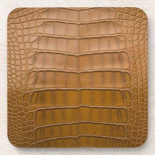 Tan Alligator Patroon Home Decor Bier Onderzetter