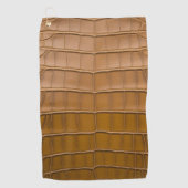 Tan Alligator Patroon Home Decor Golfhanddoek (Voorkant)