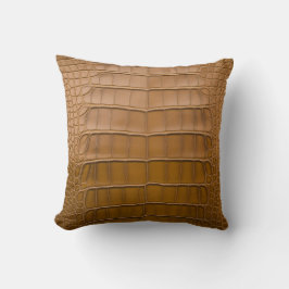 Tan Alligator Patroon Home Decor Kussen