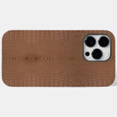 Tan alligator textuur afdrukken Case-Mate iPhone case (Achterkant (horizontaal))