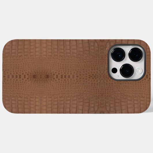 Tan alligator textuur afdrukken Case-Mate iPhone case (Achterkant (horizontaal))