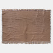 Tan alligator textuur afdrukken deken (Voorkant)