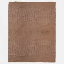 Tan alligator textuur afdrukken fleece deken