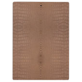 Tan alligator textuur afdrukken klembord (Achterkant)