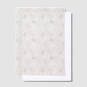 Tan and White Feathers Vellum Overlay Vellum Uitnodigingen (Offset)