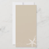 Tan Aqua White Beach Photo Weddenschap Save the Da Save The Date (Achterkant)