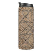 TAN ARGYLE BREI Thermische Tumbler Thermosbeker (Geroteerd rechts)