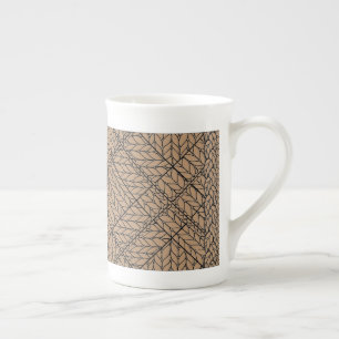 TAN ARGYLE BREISEL Bone China Mok