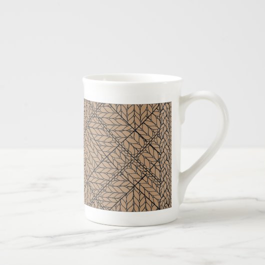 TAN ARGYLE BREISEL Bone China Mok (Rechts)