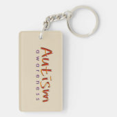 Tan Autism Awareness kc Sleutelhanger (achterkant)