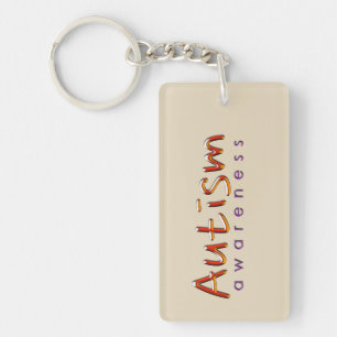 Tan Autism Awareness kc Sleutelhanger
