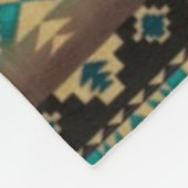 TAN Aztec afdrukken Fleece Deken (Hoek)