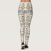 Tan Aztec Leggings voor vrouwen (Achterkant)