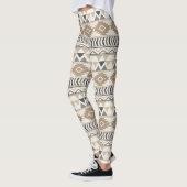 Tan Aztec Leggings voor vrouwen (Links)