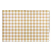 Tan Beige Geruite Kussen Hoesje Kussensloop (Achterkant)