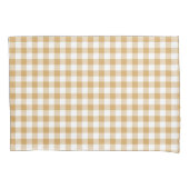 Tan Beige Geruite Kussen Hoesje Kussensloop (Voorkant)