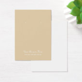 Tan Beige Plain Simple Custom Earring Card Visitekaartjes (Bureau)