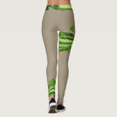 Tan Beige St Patrick's Day Leggings Patrick Pants (Achterkant)