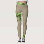 Tan Beige St Patrick's Day Leggings Patrick Pants (Voorkant)