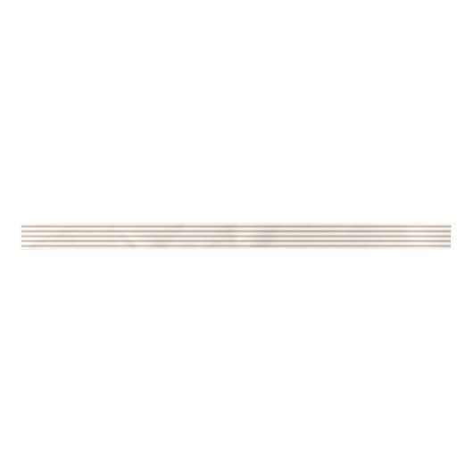 Tan Beige Stripe Ribbon Satijnen Lint (Voorkant)
