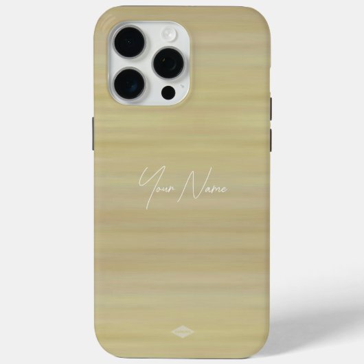 Tan Beige Waterverf Look Mobiele Telefoon Case (Achterkant)