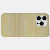 Tan Beige Waterverf Look Mobiele Telefoon Case (Achterkant (horizontaal))