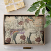  Tan Birds Pine Cones kerst Tissuepapier (Geschenk)