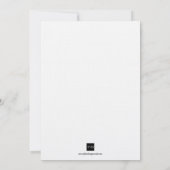 Tan black art deco retro Hollywood glam bruiloft Kaart (Achterkant)