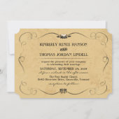 Tan & Black Custom Heart Photo Weddenschap Kaart (Achterkant)