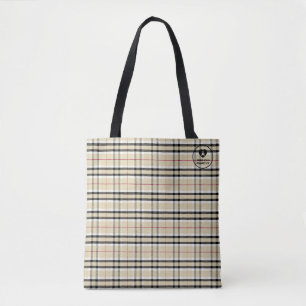 Tan Black Plaid - Tas