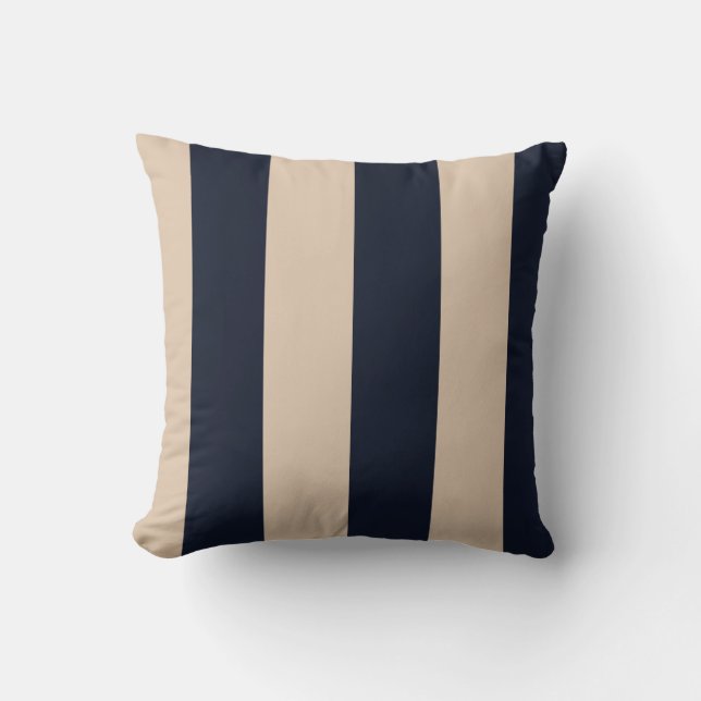 Tan/Black/Polka Dot Omkeerbare PIllow Kussen (Voorkant)