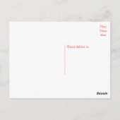 Tan & Black Shih Tzu Puppy Dog Red Hallo Hearts Briefkaart (Achterkant)