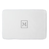 Tan & Blauw Geometrische Vormen | Monogram Badmat (Voorkant)