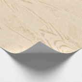 Tan Blond Faux Woodgrain Wood panelbekleding Cadeaupapier (Hoek)