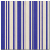 Tan & Blue Colored Pattern Stof (Close Up)
