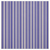 Tan & Blue Colored Stripes/Lines Patroon Stof (Swatch)