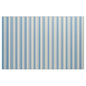 Tan & Blue Striped/Lined Pattern Stof (Fat Quarter)