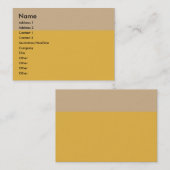 Tan Border Visitekaartje (Voorkant / Achterkant)
