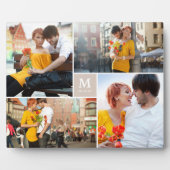 Tan Box Timeless Monogram Weduwfoto Easel Fotoplaat (Voorkant)