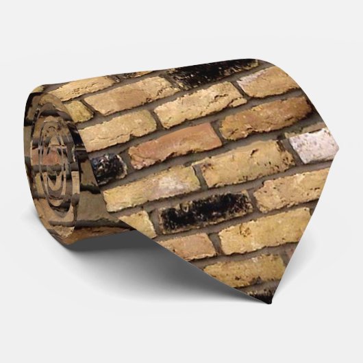 Tan Brick Wall Stropdas (Opgerold)