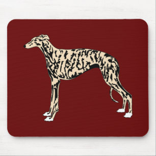 Tan Brindle Greyhound Muismat