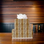 Tan Bronze Art Rustieke Notenkraker Cadeaupapier