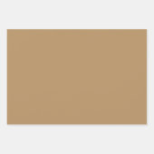 Tan Brown Arabesque Pattern Gift Wrapping Paper (Voorkant 3)