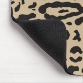 Tan Brown & Black Cheetah Leopard Animal Print Muismat (Hoek)