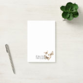 Tan Brown Cream Butterflies Post-it® Notes (Kantoor)