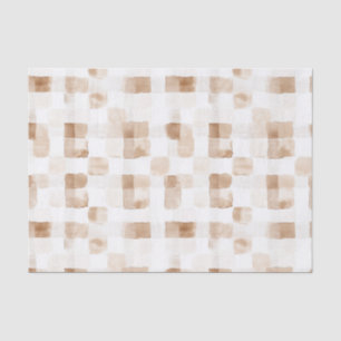 Tan Brown Cream Stripes Tissuepapier