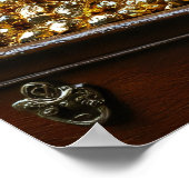 Tan Brown Franse Bulldog Pirate Captain Poster (Hoek)