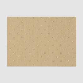 TAN BROWN GLITTER KIJK IRISH POLKA DOTS TISSUEPAPIER